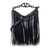 Valentino Garavani Valentino Garavani Vlogo Moon Mini Hobo Bag With Sequin Fringes Black