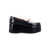 Ganni Ganni Bicolor Patent Platform Loafers BLACK EGRET