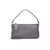 Valentino Garavani Valentino Garavani Rockstud Small Laminated Leather Shoulder Bag GREY