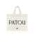 Patou Patou White Cotton Small Tote Bag WHITE