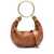 Chloe Chloé Bracelet Hobo Small Leather Bag BROWN