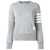 Thom Browne Thom Browne 4-Bar Cotton Crewneck Sweatshirt GREY