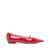 EA7 Ea7 Emporio Armani Patent Leather Ballets Red