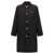 AMI Paris Technical twill trench coat Black