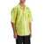 Alexander McQueen Short-Sleeved Canvas Tarp Shirt. ACID YELLOW