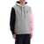 EDEN PARK Hooded Color Block Sweatshirt GRIS CHINE