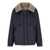 Max Mara Weekend MAX MARA WEEKEND ARLES NAVY BLUE HOODED REVERSIBLE JACKET Blue