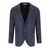 Manuel Ritz MANUEL RITZ BLUE PINSTRIPE SINGLE-BREASTED JACKET Grey