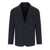 Emporio Armani EMPORIO ARMANI NAVY BLUE SINGLE-BREASTED JACKET Blue