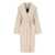 Elisabetta Franchi ELISABETTA FRANCHI PINK MEAT BELTED COAT Pink