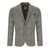 BOB BOB DOVER CHECK BEIGE LIGHT BLUE SINGLE-BREASTED JACKET Beige