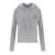 Elisabetta Franchi ELISABETTA FRANCHI PEARL/IVORY KNITTED HOODIE Grey