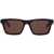 Alexander McQueen Rectangular Tortoiseshell Sunglasses HAVANA-HAVANA-BROWN