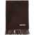 Acne Studios Oversized Wool Scarf In BROWN MELANGE