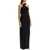 CHRISTOPHER ESBER Long One-Shoulder BLACK