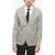 Cruna Virgin Wool Notch Lapel Chelsea 2-Button Blazer Gray