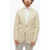 Cruna Side Vents Chelsea 2-Button Blazer With Patch Pocket Beige