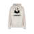 Isabel Marant Cotton sweatshirrt with flocked logo Beige