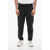 Neil Barrett Cotton Blend Slim Fit Pants With Tape Detail Black