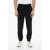 Neil Barrett Cotton Blend Cargo Sweatpants With Cuffed Hem Black