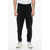 Neil Barrett Viscose Blend Tapered Fit Sweatpants With Tape Detail Black