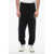 Neil Barrett Cotton Blend Modernist Biker Sweatpants With Zipped Pockets Black