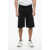 Neil Barrett Wool Blend Jordan Shorts With Elastic Waistband Black