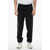 Neil Barrett Linen Blend Rem Pants With Elastic Waistband Black