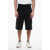 Neil Barrett Stretch Cotton Chinos Shorts With Belt Loops Black