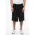 Neil Barrett Viscose Blend Jordan Shorts With Elastic Waistband Black