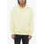 Neil Barrett Brushed Cotton Fairisle Thunderbolt Hoodie Yellow