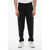 Neil Barrett Tapered Fit Linen Blend Pants With Double Pleat Black