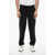 Neil Barrett Regular Rise Metal Hem Wool Blend Pants Black