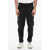 Neil Barrett Regular Rise Metal Hem Cotton Blend Pants Black