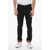 Neil Barrett Skinny Fit Denims With Coated Cotton Cuffs 15Cm Black