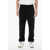 Neil Barrett Embroidered Logo Double Bolt Loose-Fit Sweatpants Black