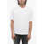 Neil Barrett Dropped Shoulder Fairisle Thunderbolt Cotton T-Shirt White