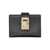 Salvatore Ferragamo Salvatore Ferragamo Hug Two-Tone Credit Card Holder BLACK + NYLUND PINK