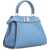 Fendi Fendi Peekaboo Leather Mini Handbag BLUE