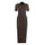 Fendi Fendi Knitted Turtleneck Dress BROWN