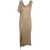 Issey Miyake Issey Miyake Wrapped Suede Like Pleats Dress Clothing Beige