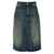 Ganni Ganni 'Heavy Washed' Skirt BLUE