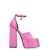 Versace Versace Medusa Aevitas Satin Sandals PINK