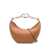 Valentino Garavani Valentino Garavani Vlogo Moon Small Leather Hobo Bag BROWN