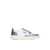 AUTRY 'Medalist Low' White And Silver Low Top Sneakers With Logo Patch In Leather Woman MULTICOLOR