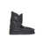 Mou Mou Boots CRACKED BLACK GREY