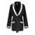 Elisabetta Franchi ELISABETTA FRANCHI BLACK/BUTTER BELTED CARDIGAN Black