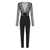 Elisabetta Franchi ELISABETTA FRANCHI BLACK MONOGRAM JUMPSUIT Black