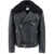 Saint Laurent Leather Biker Jacket NOIR