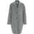 Kaos Single-breasted coat in wool blend Grey